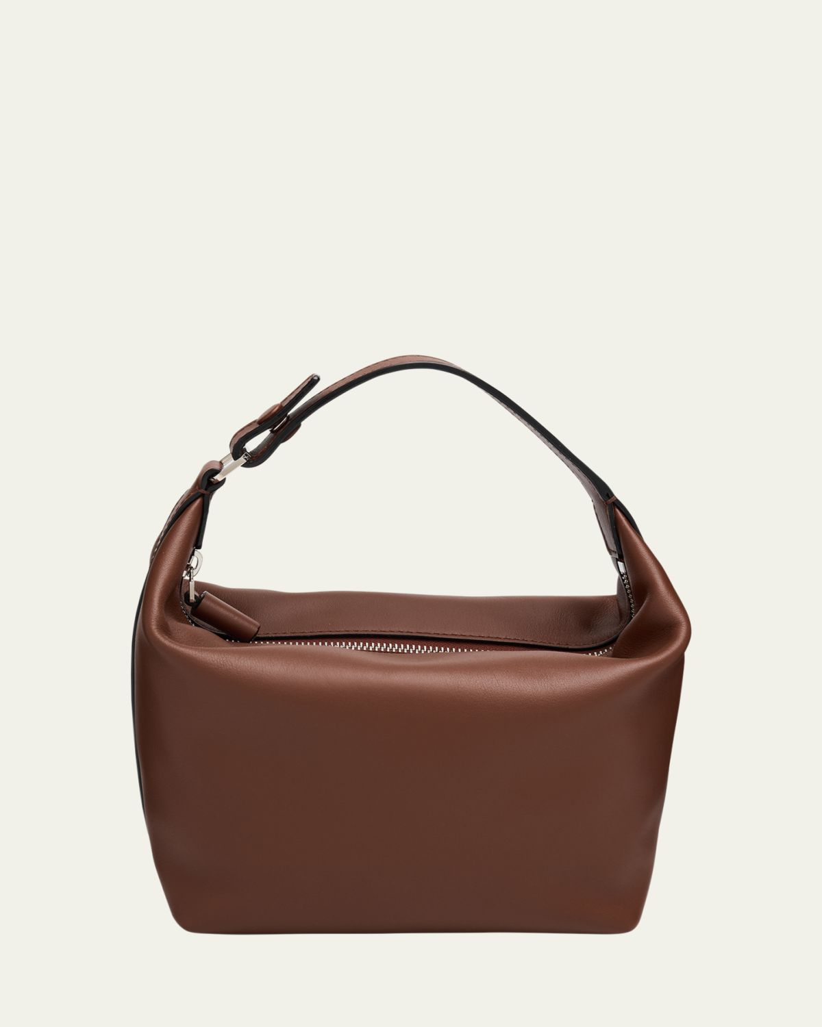 Valextra Mochi Top-Handle Sublime Leather Mini Bag