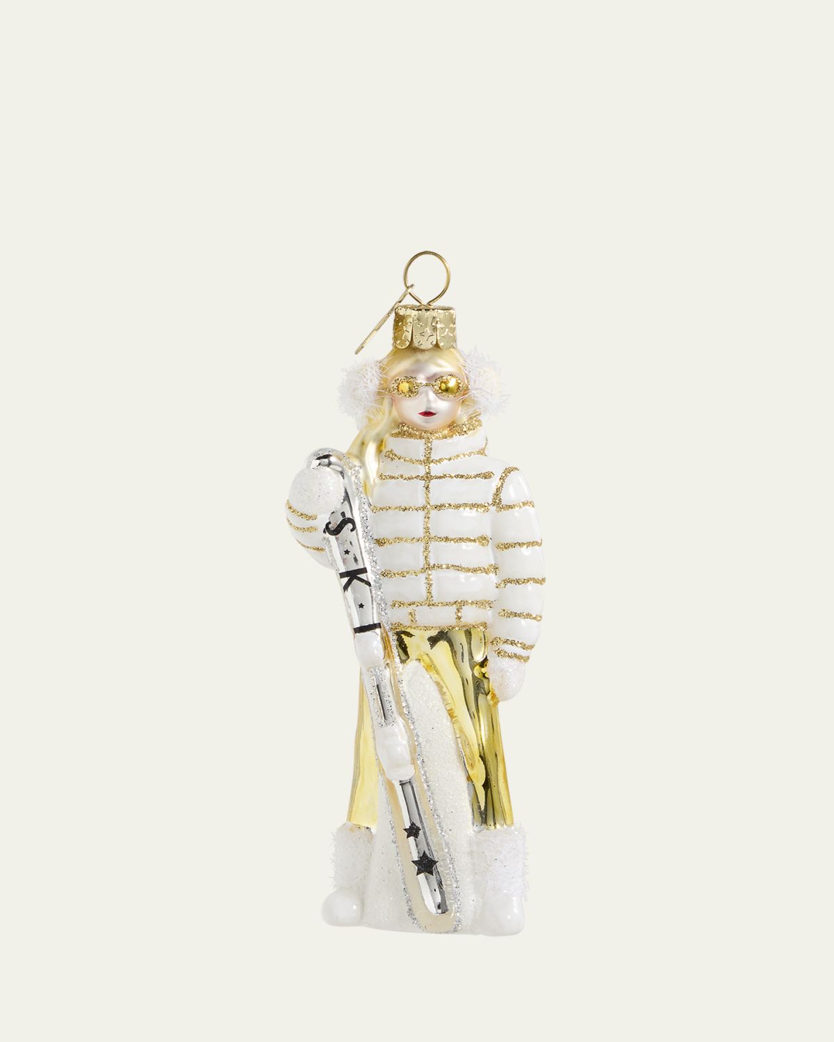 Vondels Ski Lady Christmas Ornament