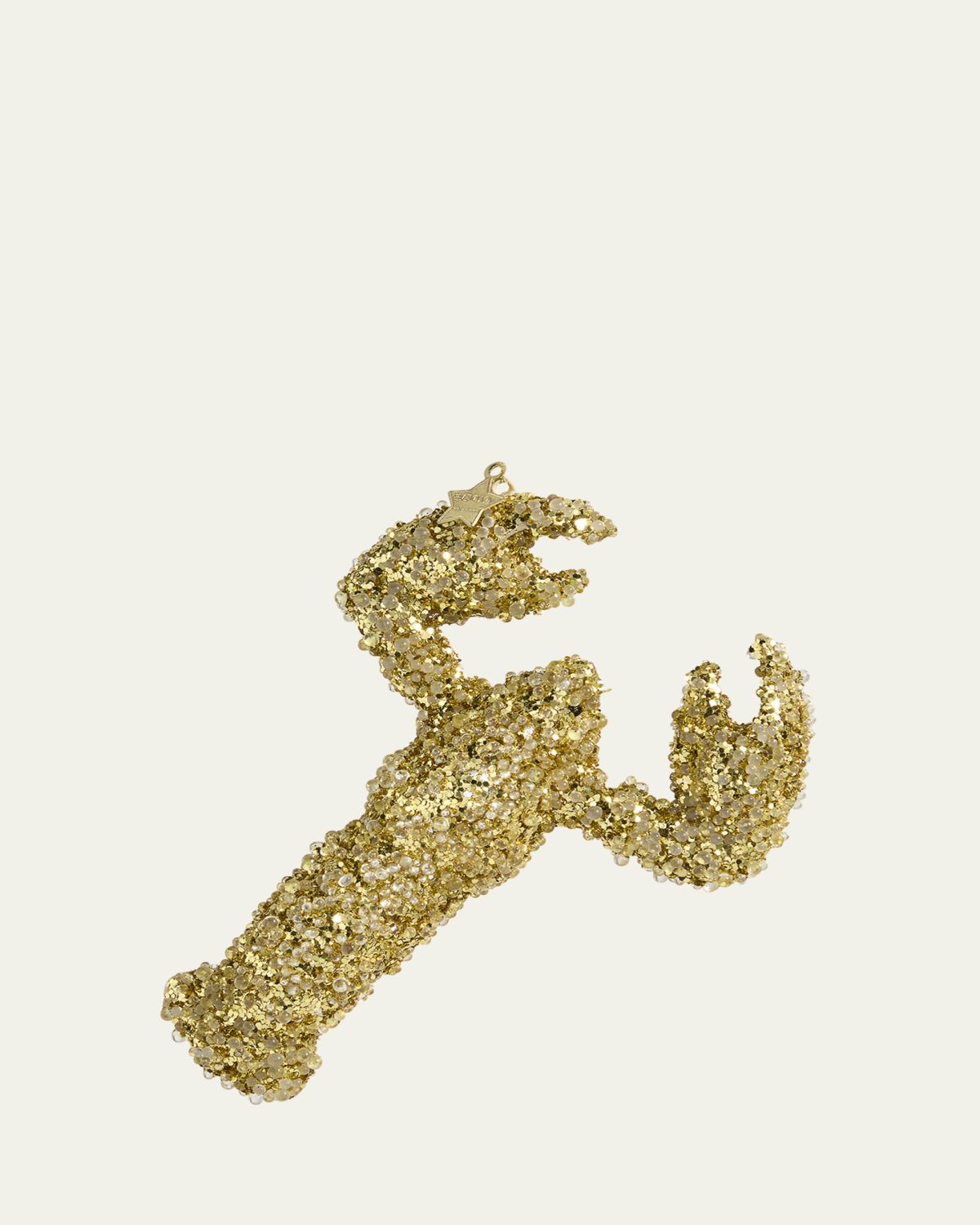 Vondels Golden Lobster Christmas Ornament