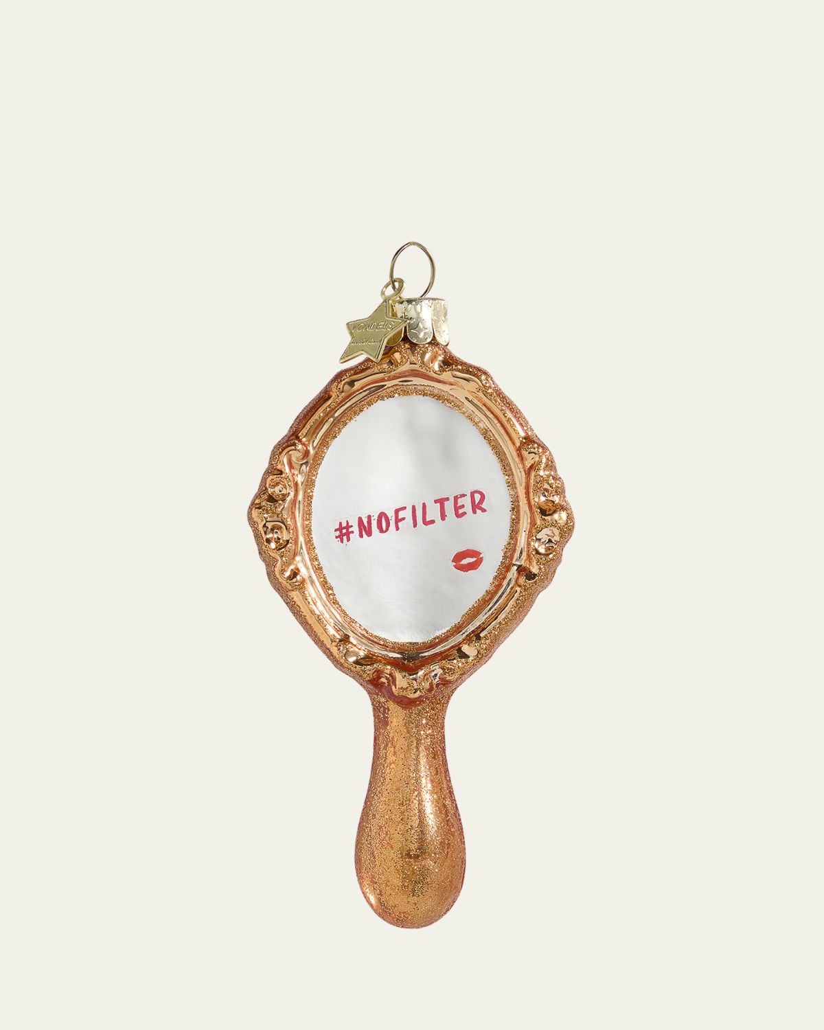 Vondels No Filter Hand Mirror Christmas Ornament