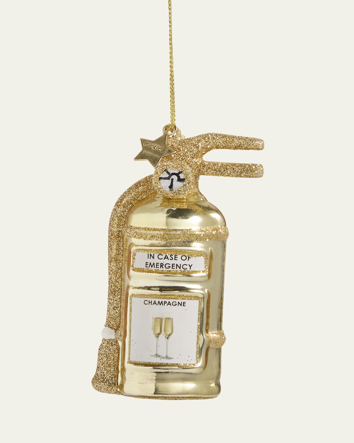 Vondels Champagne Case Of Emergency Christmas Ornament