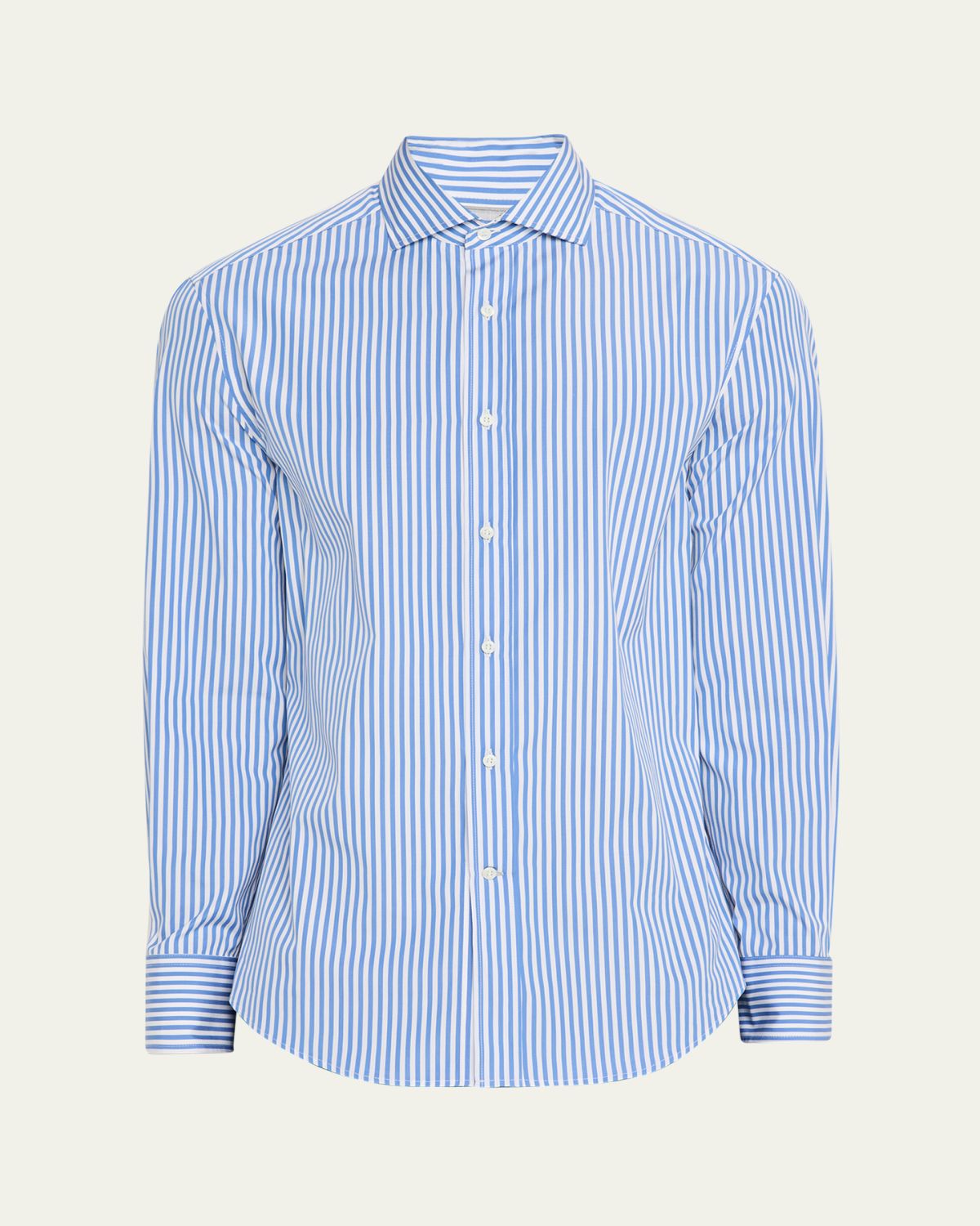 Brunello Cucinelli Men's Striped Basic-Fit Shirt