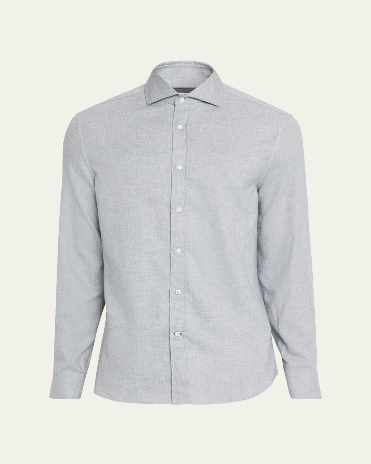 Brunello Cucinelli Men's Micro-Chevron Sport Shirt