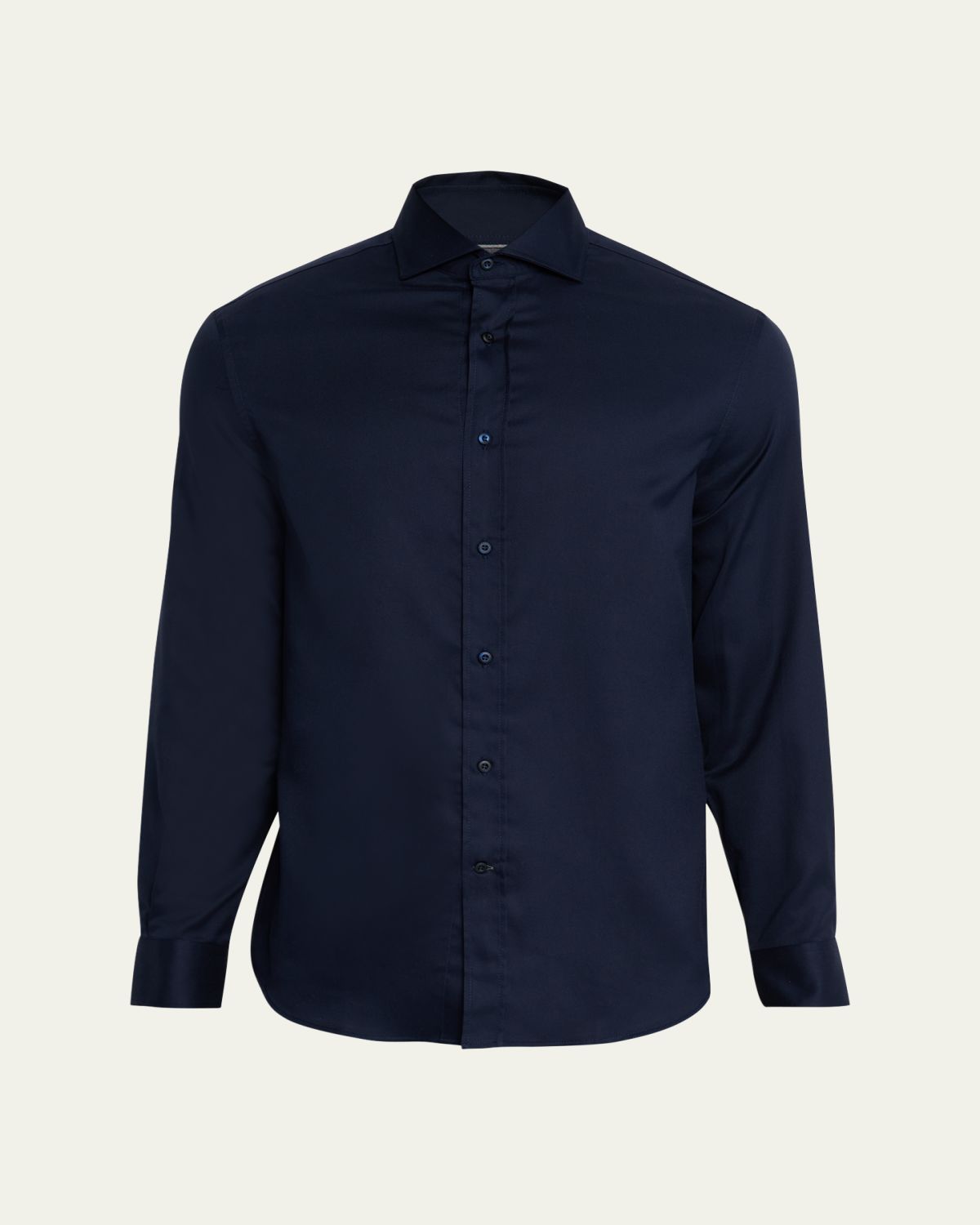 Brunello Cucinelli Men's Cotton Tonal Placket Sport Shirt