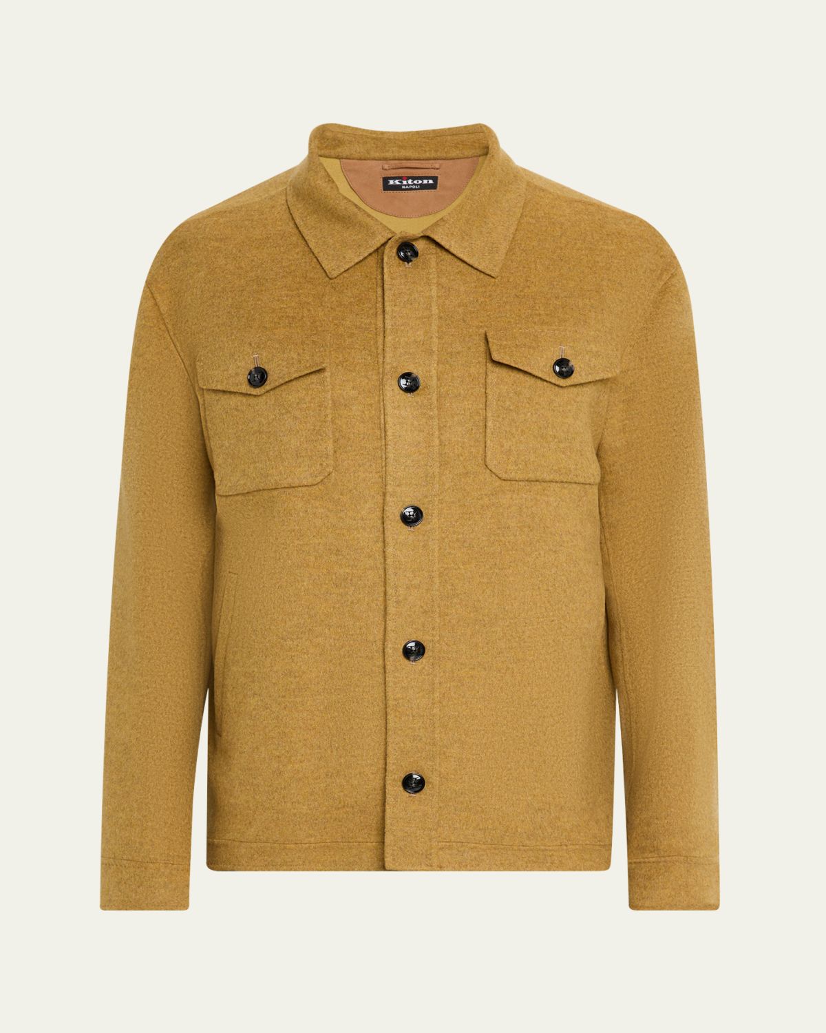 Kiton Men's Cashmere Double-Faced Shirt Jacket