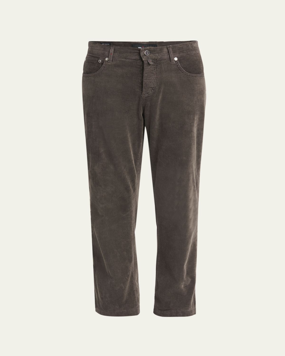 Kiton Men's Cotton Stretch Straight Leg Five-Pocket Pants