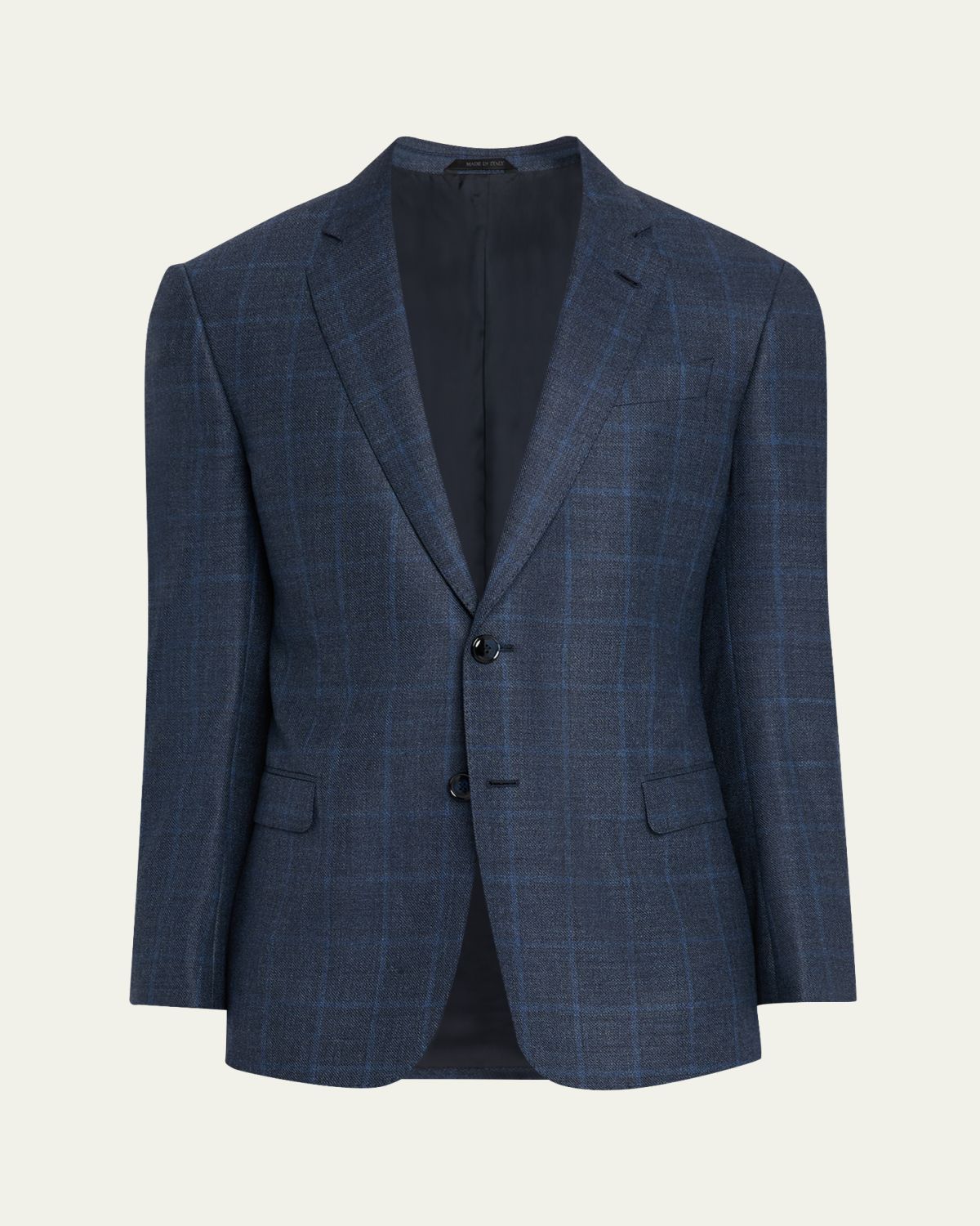 Giorgio Armani Men's Wool and Cashmere Soft Check Sport Coat