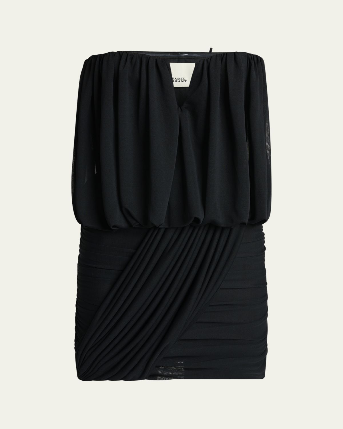 Isabel Marant Adelita Draped Strapless Mini Dress