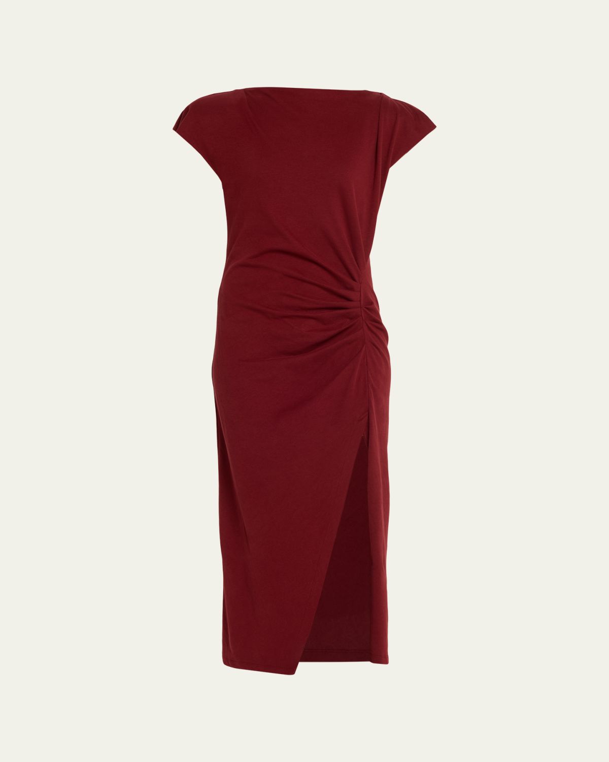 Isabel Marant Nadela Ruched Cotton Jersey Dress | Thumbnail 6 Isabel Marant Nadela Ruched Cotton Jersey Dress | Thumbnail 6