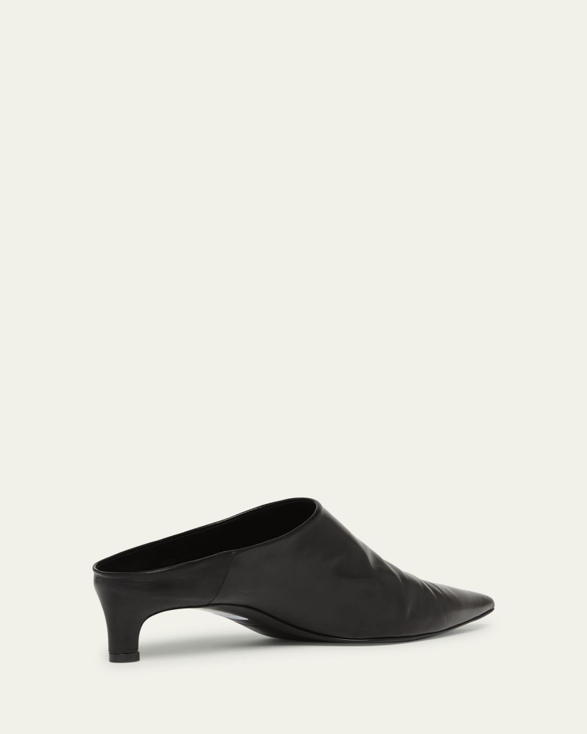 Jil Sander Leather Kitten Mule Pumps | Thumbnail 2