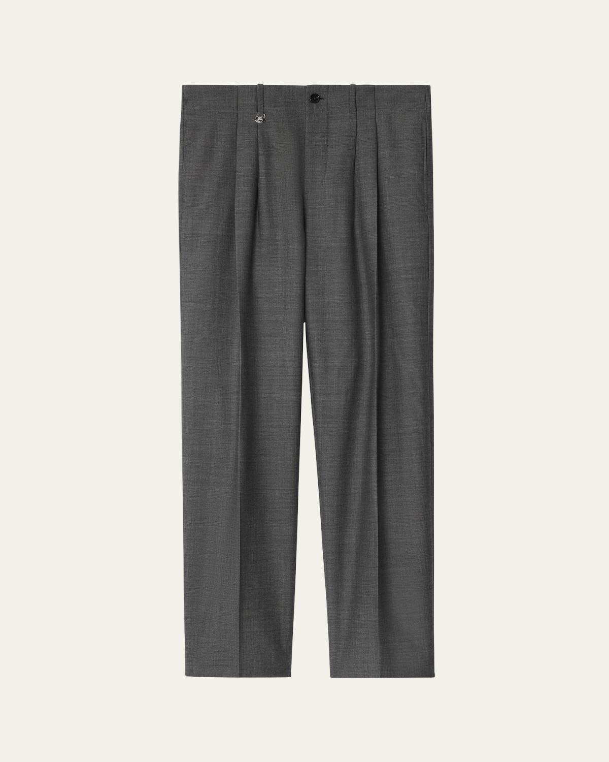 Burberry Men's Wool Double Pleated Trousers