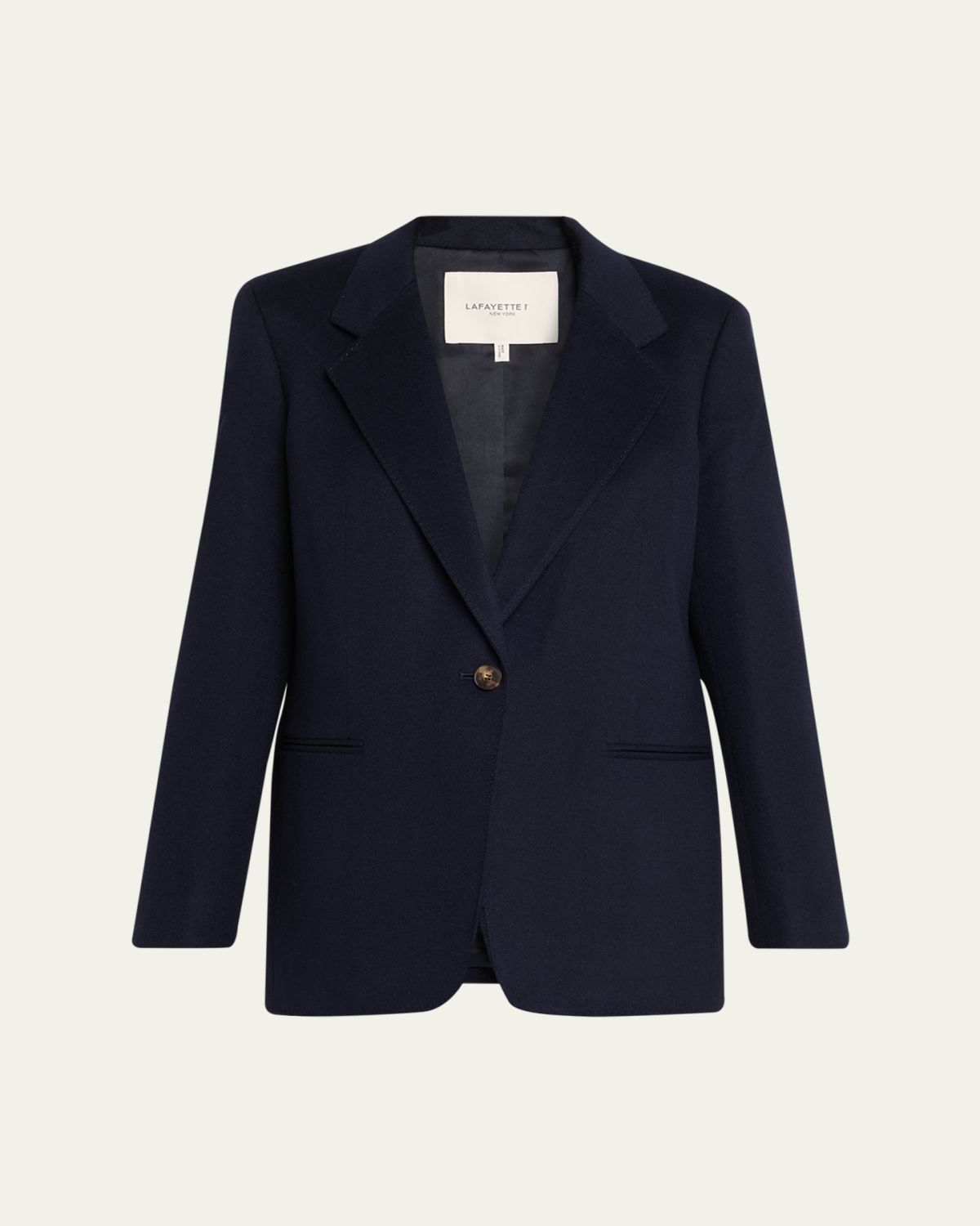Lafayette 148 New York Single-Button Camel Hair Blazer