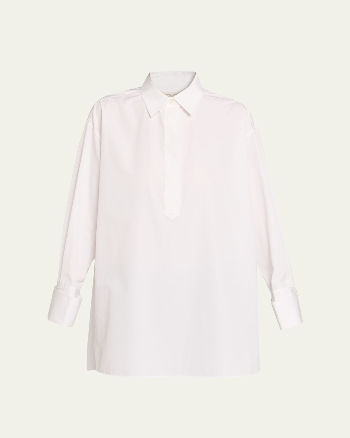 Lafayette 148 New York Oversized Cotton Popover Shirt