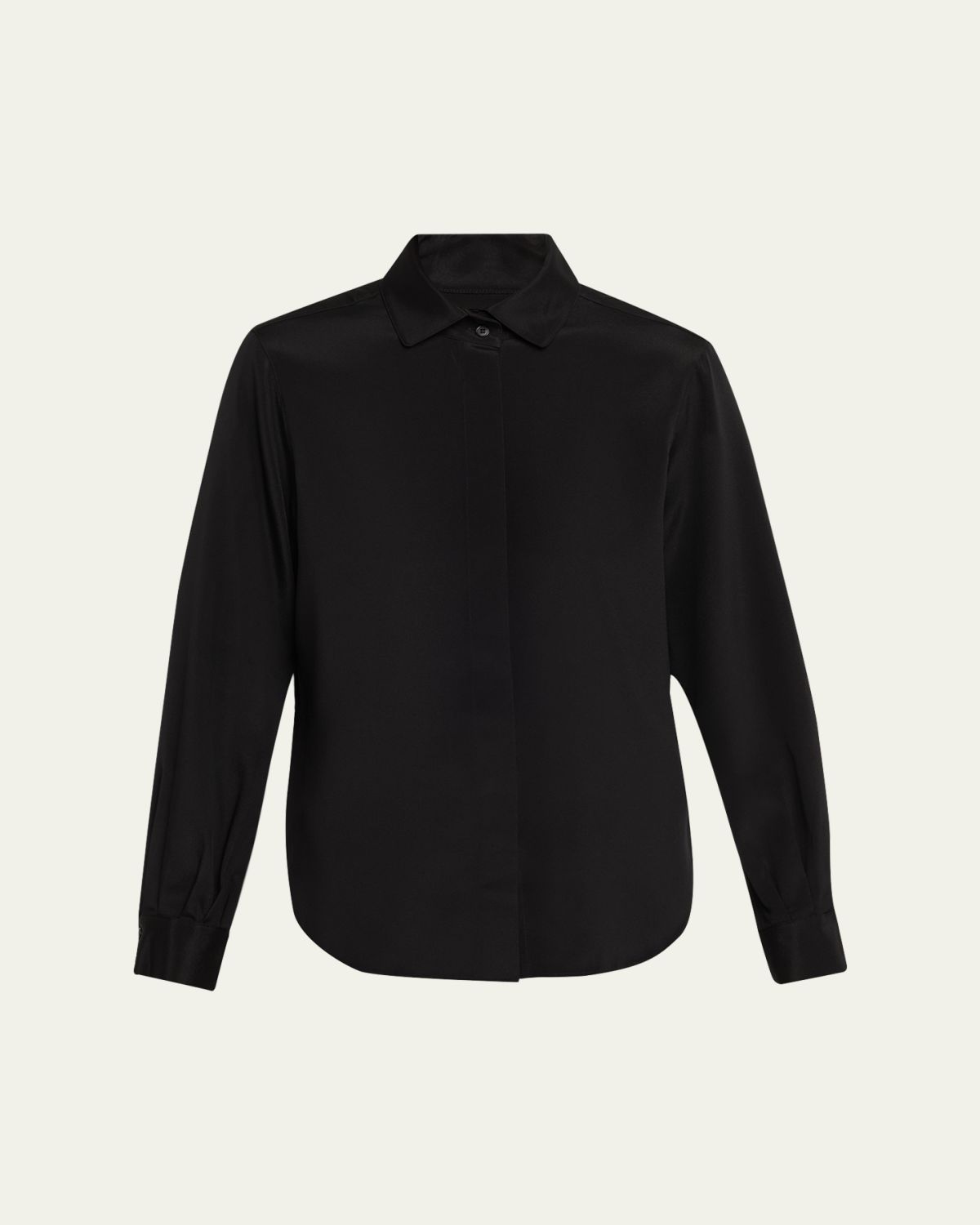 Lafayette 148 New York Pleated Button-Down Shirt | Thumbnail 6