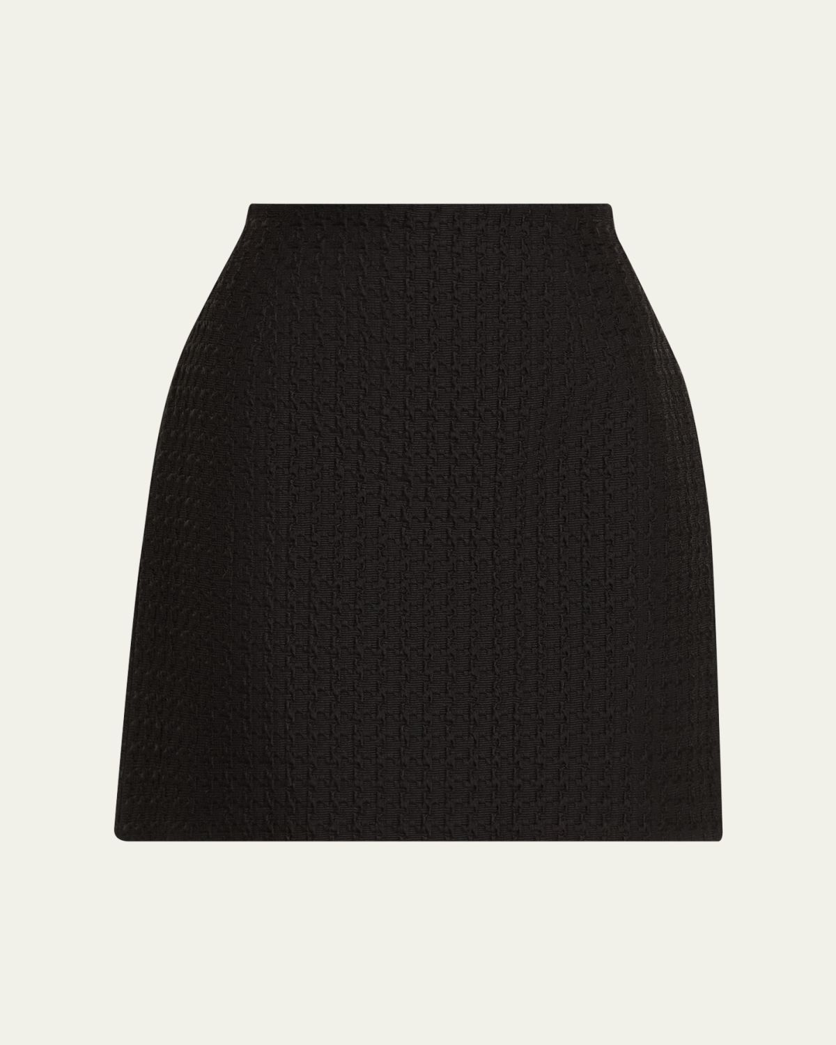 Lafayette 148 New York A-Line Houndstooth Jacquard Mini Skirt