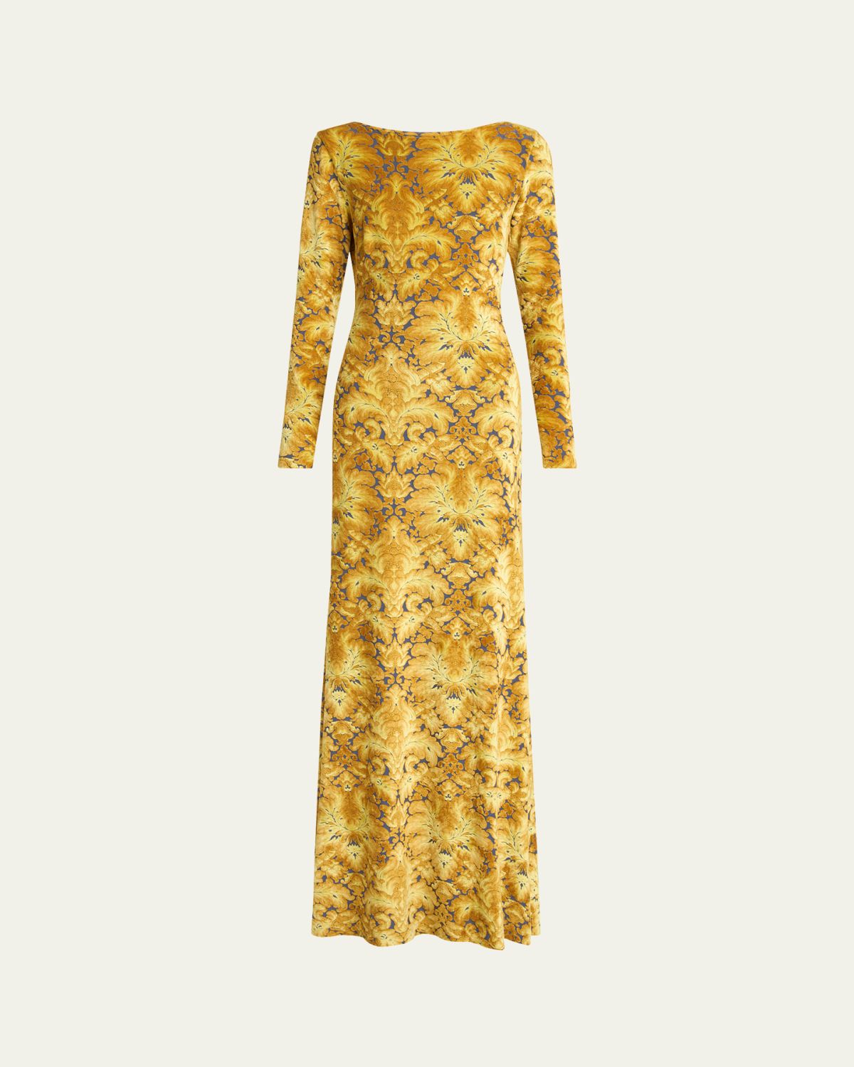 Etro Long-Sleeve Open-Back Maxi Dress | Thumbnail 6 Etro Long-Sleeve Open-Back Maxi Dress | Thumbnail 6