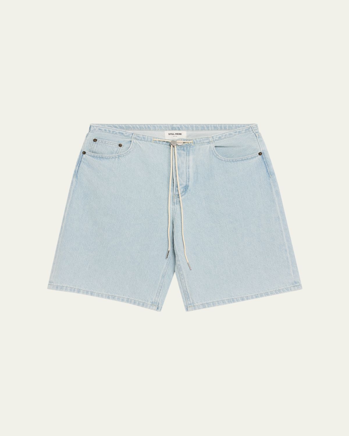 Still Here Cool Drawstring Denim Shorts
