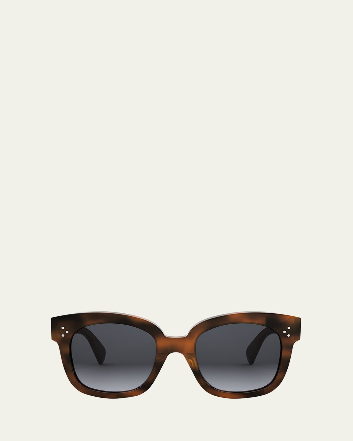 Celine 3 Dots Havana Acetate Square Sunglasses