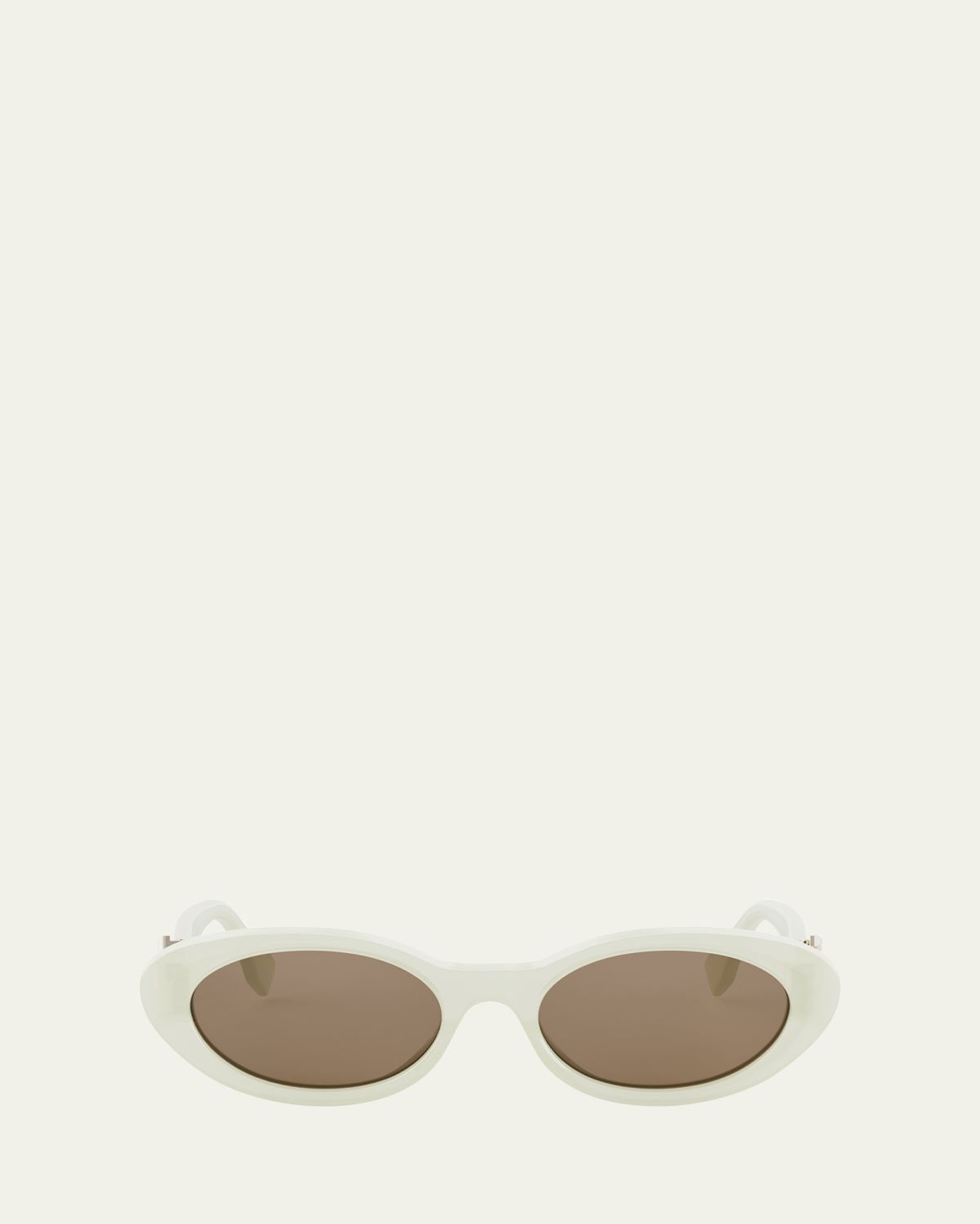 Fendi FF Diamonds Acetate Oval Sunglasses