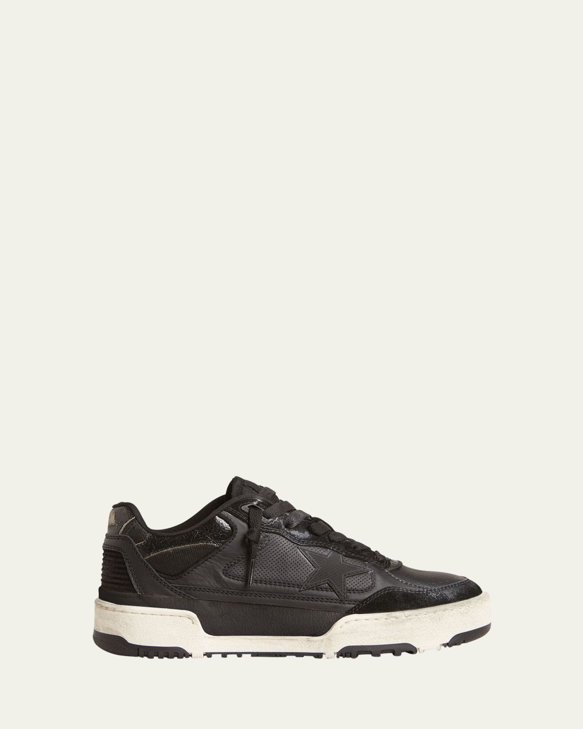Golden Goose Men's Forty2 Leather and Suede Low-Top Sneakers