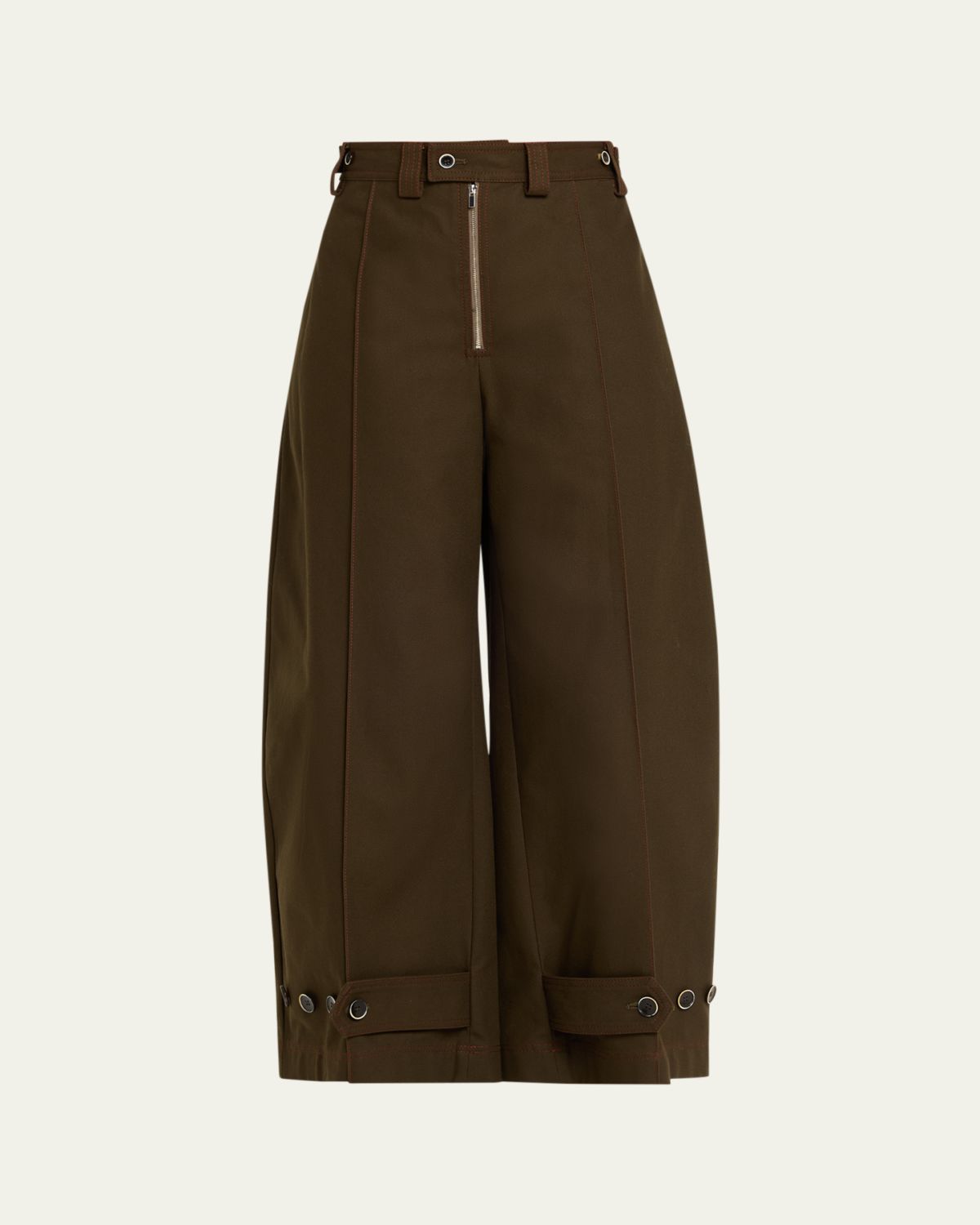 CHRISTOPHER JOHN ROGERS Tab-Ankle Barrel Trousers