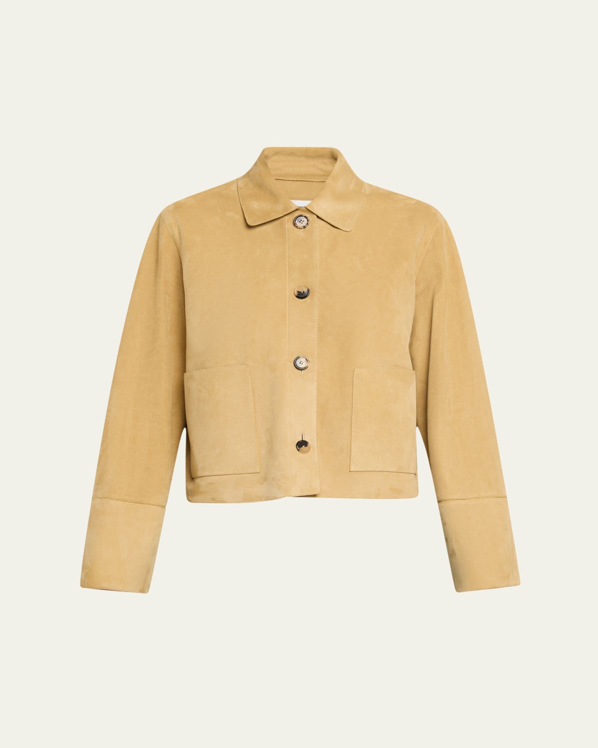 Loewe Cropped Boxy Suede Jacket