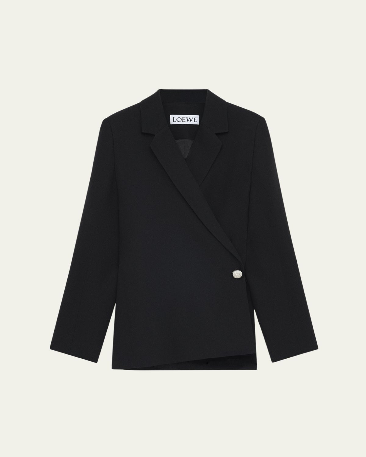 Loewe Pebble Single-Breasted Wrap Blazer