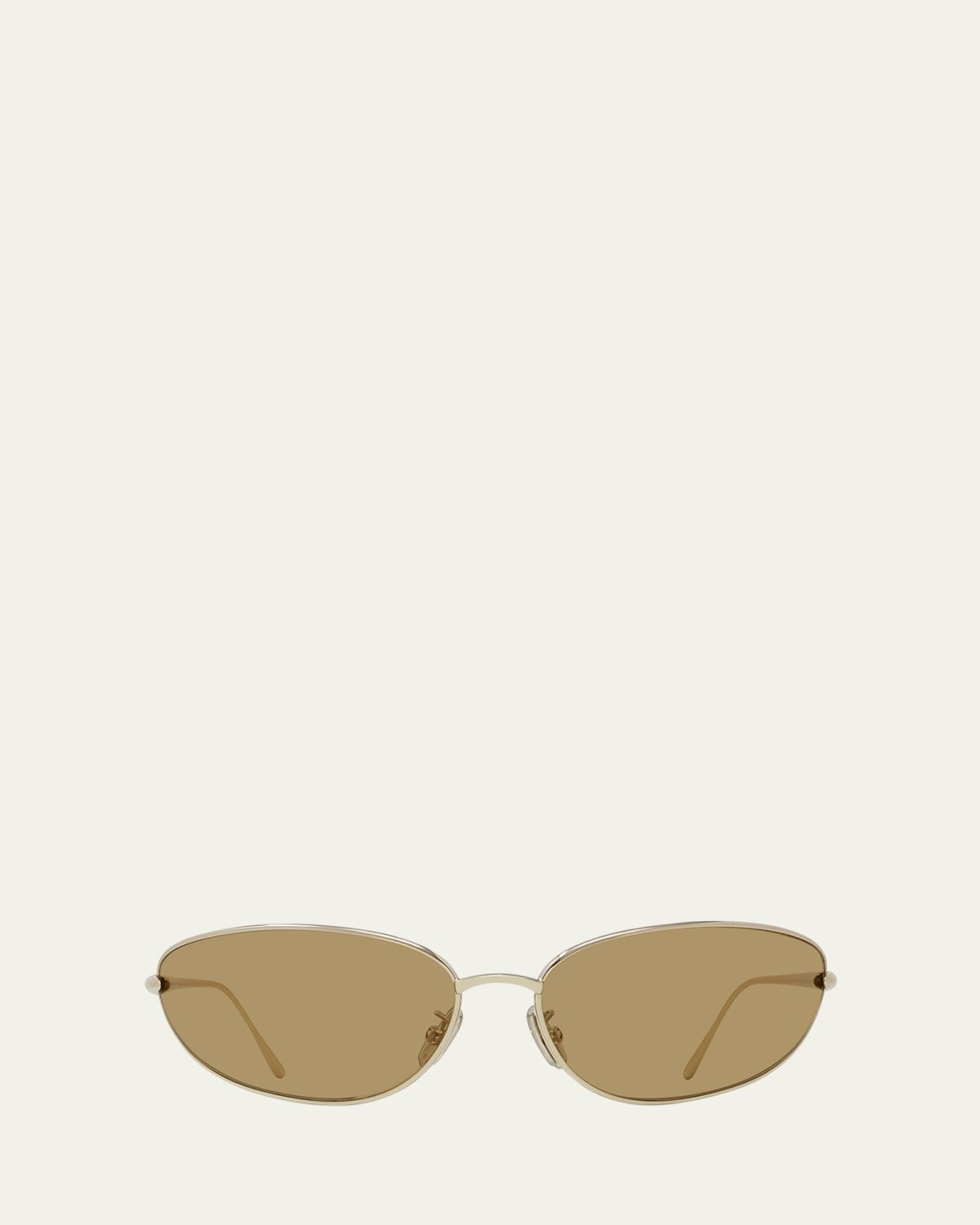 Loewe Signature Wrap Around Metal Sunglasses