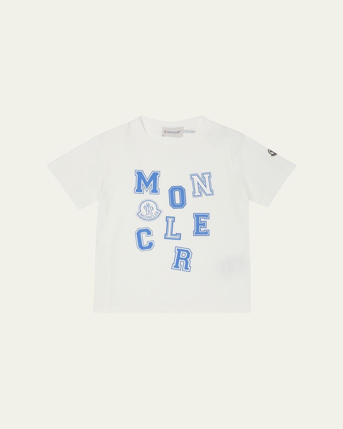 Moncler Boy's Scattered Block Letter Logo-Print T-Shirt, Size -14