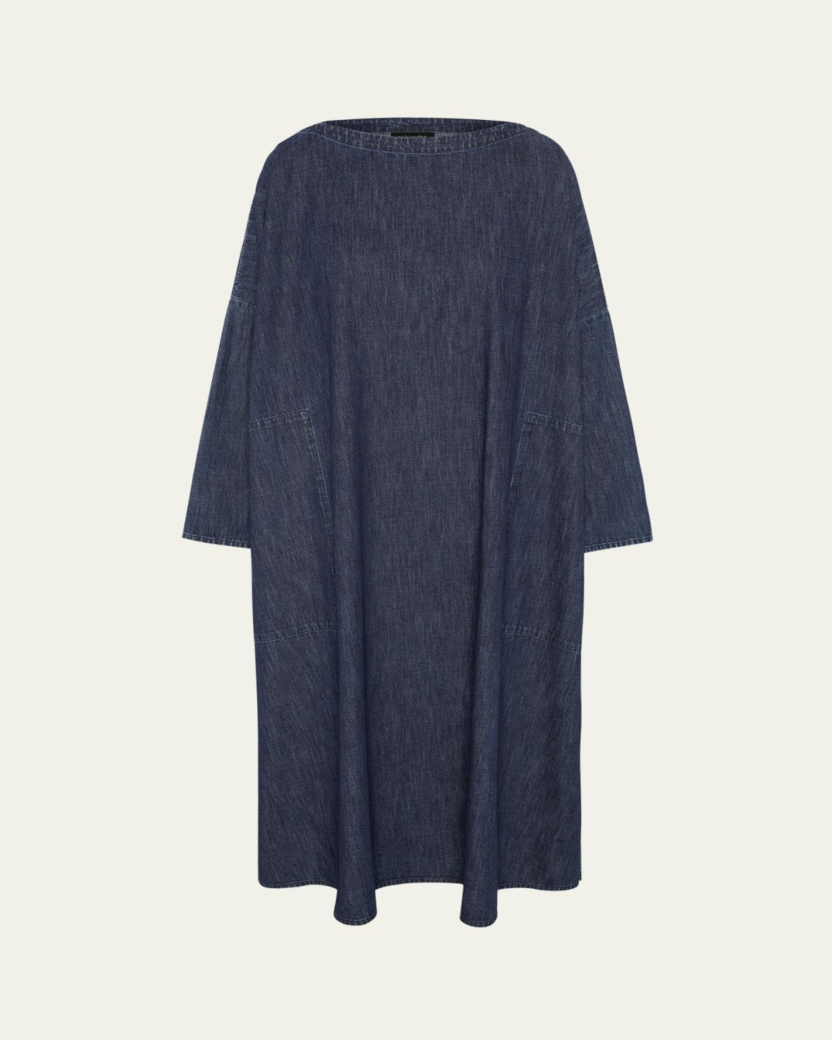 Eskandar Chinese Imperial Scoop-Neck Dress