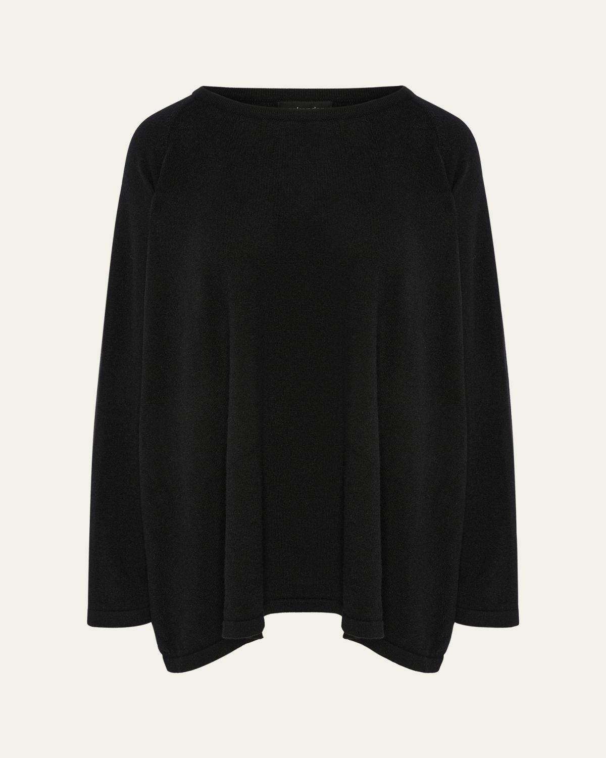 Eskandar Raglan-Sleeve Round Neck Sweater (Long Length)