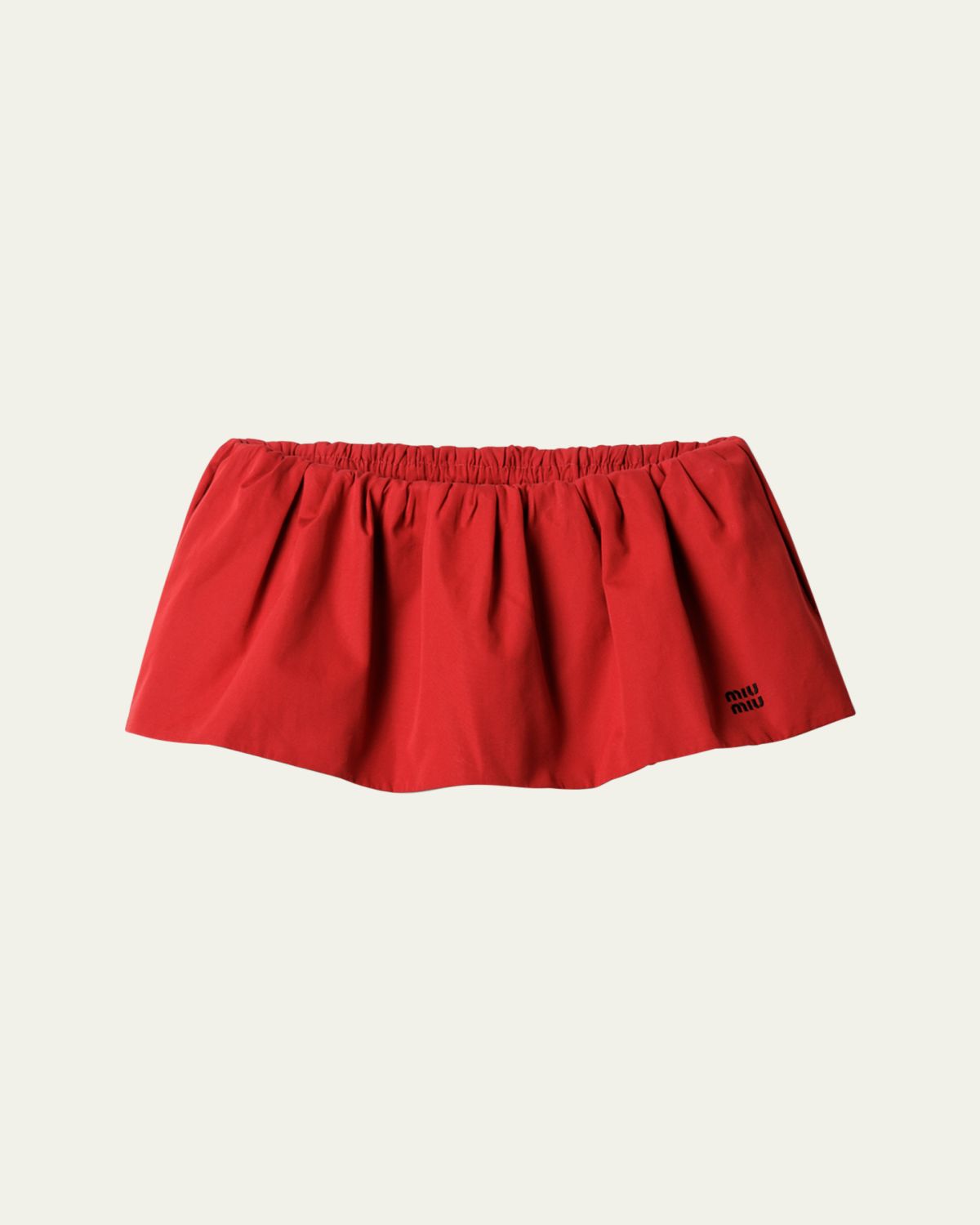 Miu Miu Poplin Mini Skirt
