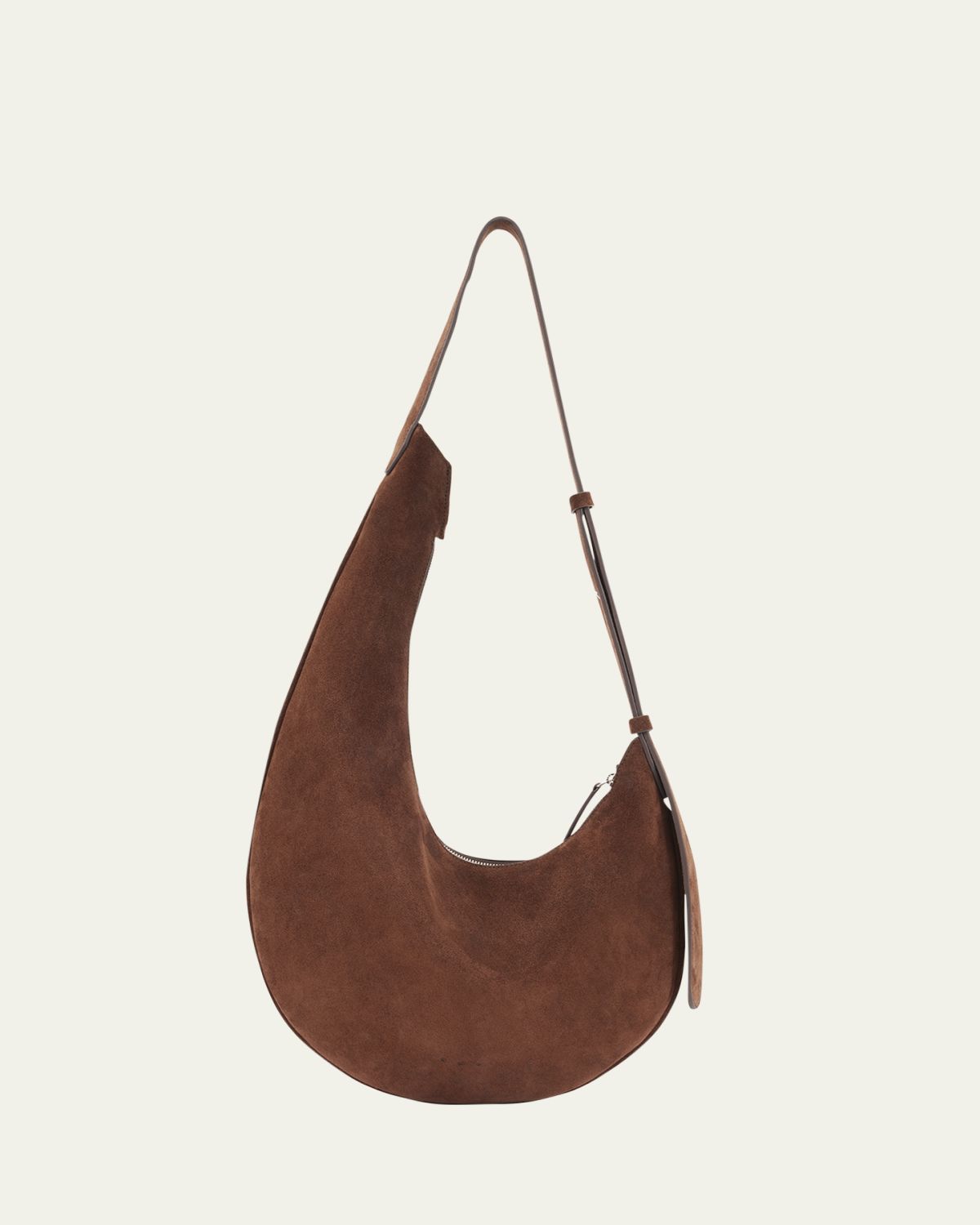 Aesther Ekme Lune Calfskin Suede Hobo Bag