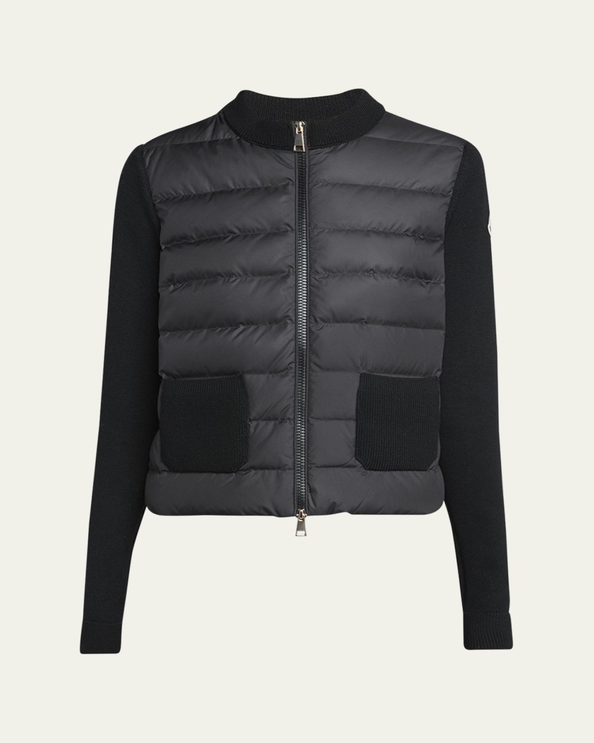 Moncler Padded Wool Zip-Up Cardigan | Thumbnail 6 Moncler Padded Wool Zip-Up Cardigan | Thumbnail 6