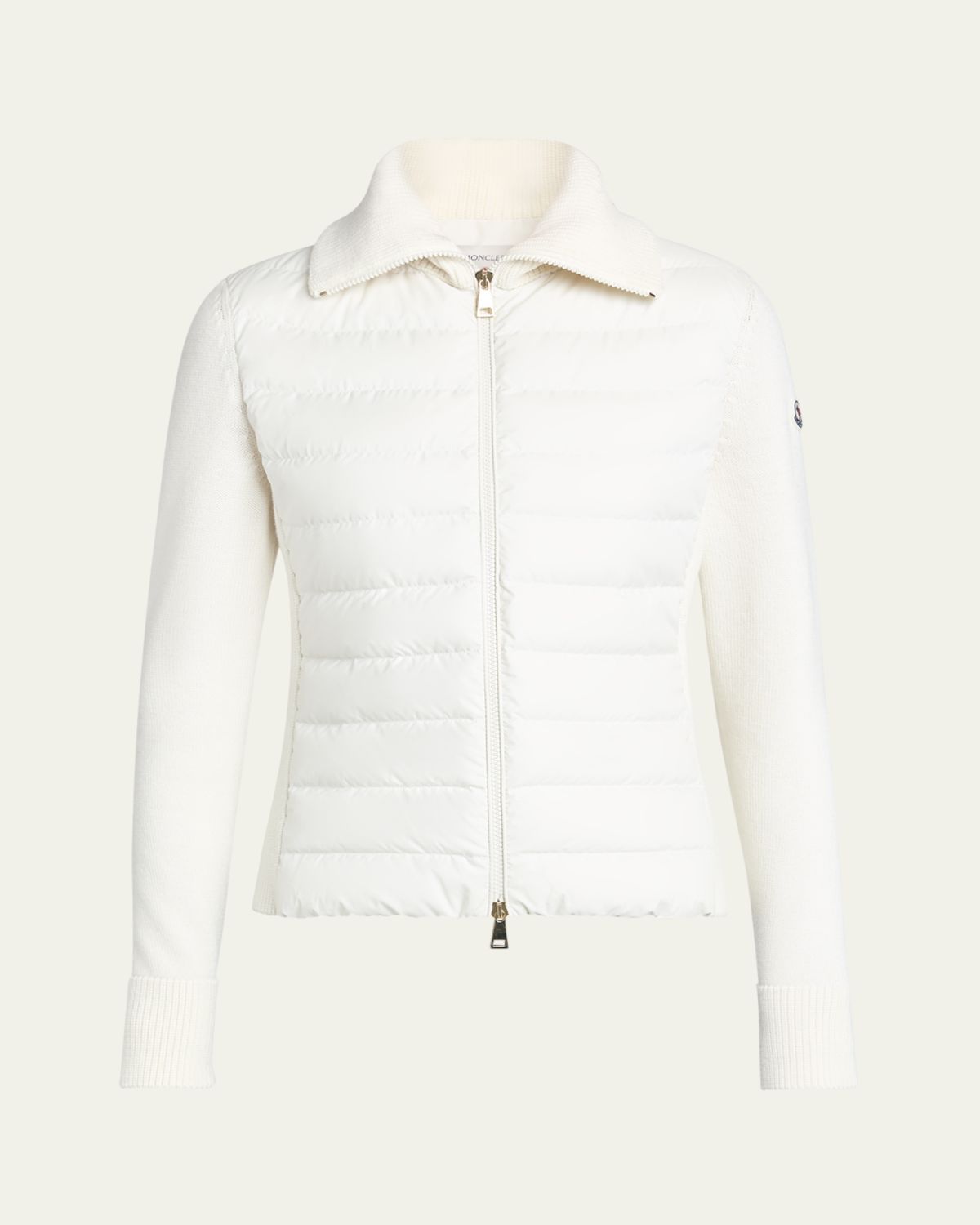 Moncler Padded Wool Zip-Up Cardigan | Thumbnail 6 Moncler Padded Wool Zip-Up Cardigan | Thumbnail 6