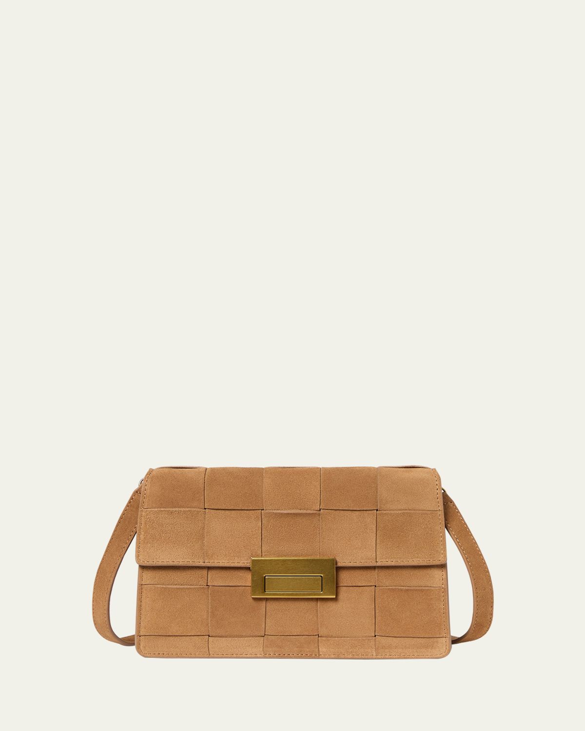 Loeffler Randall Delphine Woven Suede Crossbody Bag