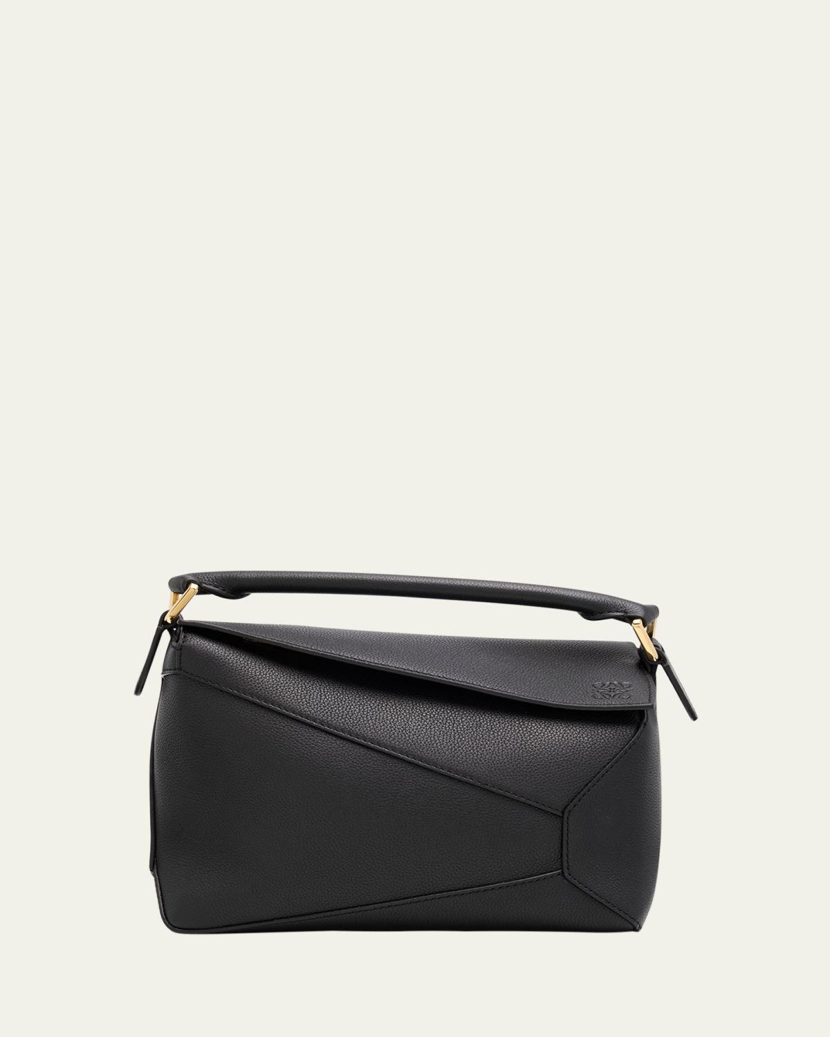 Loewe Puzzle Edge Small Top-Handle Bag in Grain Leather