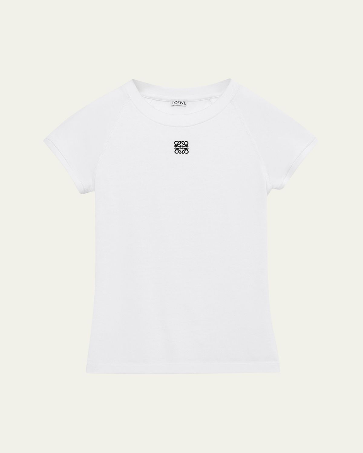 Loewe Ribbed Anagram Short-Sleeve Tee