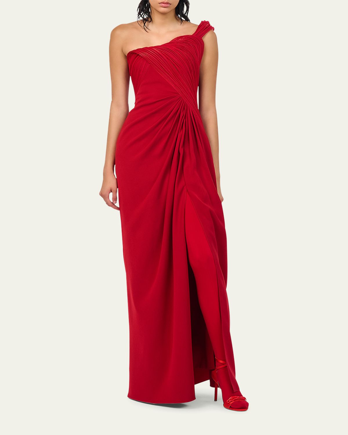Gaurav Gupta Erytheia Sculpted One-Shoulder Column Gown | Thumbnail 2