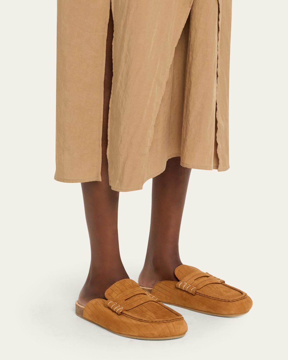 JW Anderson Suede Stitch Loafer Mules | Thumbnail 2