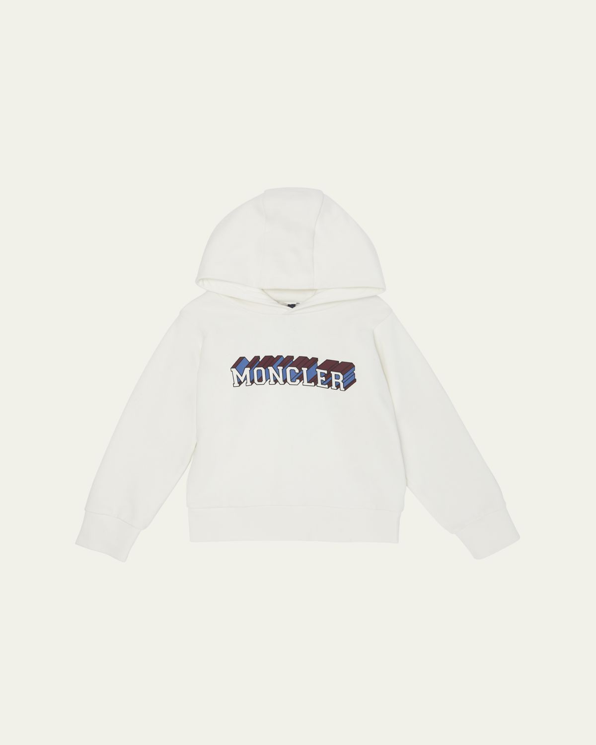 Moncler Boy's 3D Logo-Print Cotton Hoodie, Size 4-14