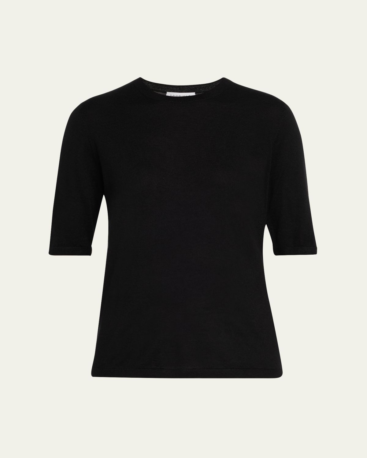 Gabriela Hearst Brunner Short-Sleeve Cashmere-Silk T-Shirt | Thumbnail 6