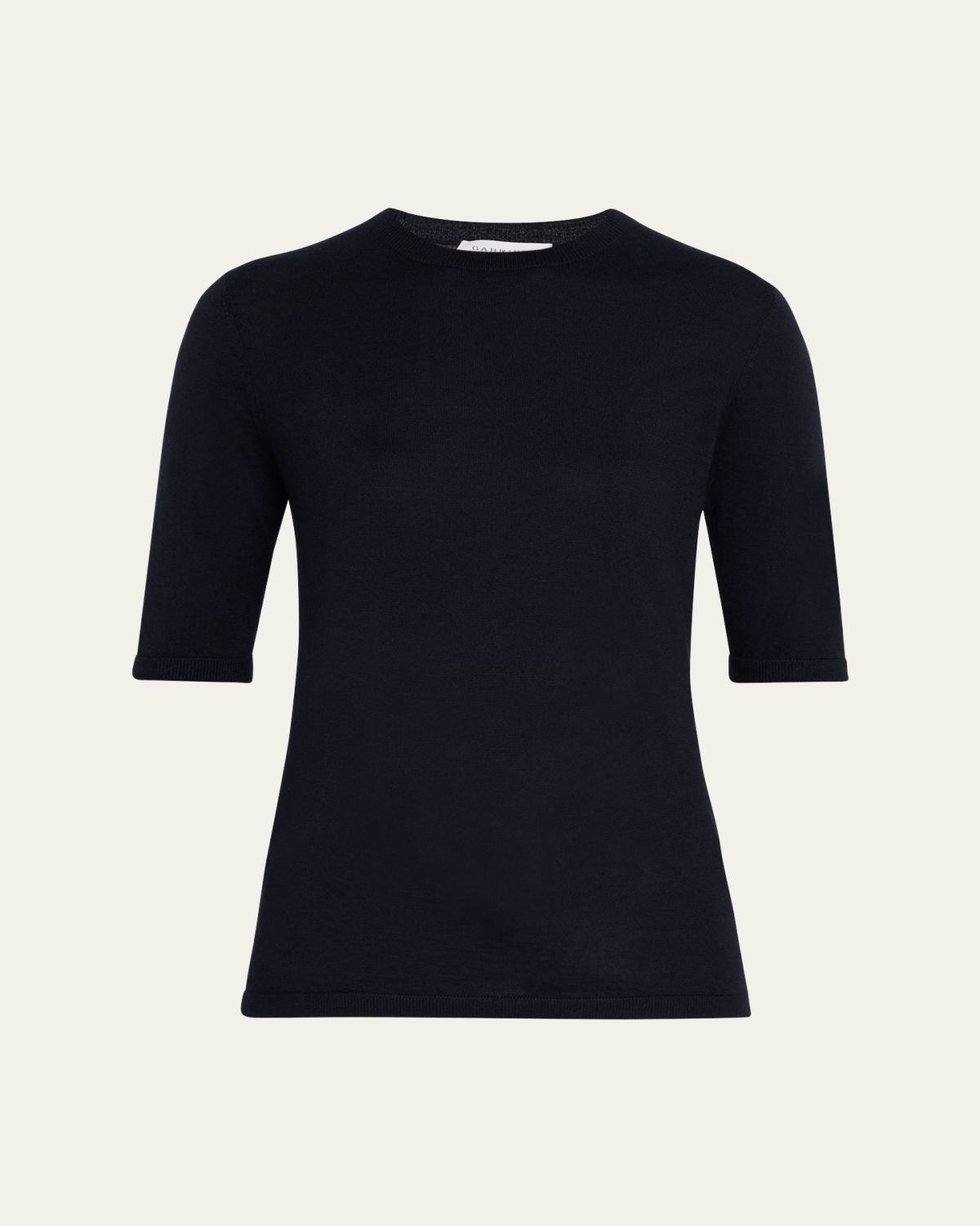 Gabriela Hearst Brunner Short-Sleeve Cashmere-Silk T-Shirt | Thumbnail 6