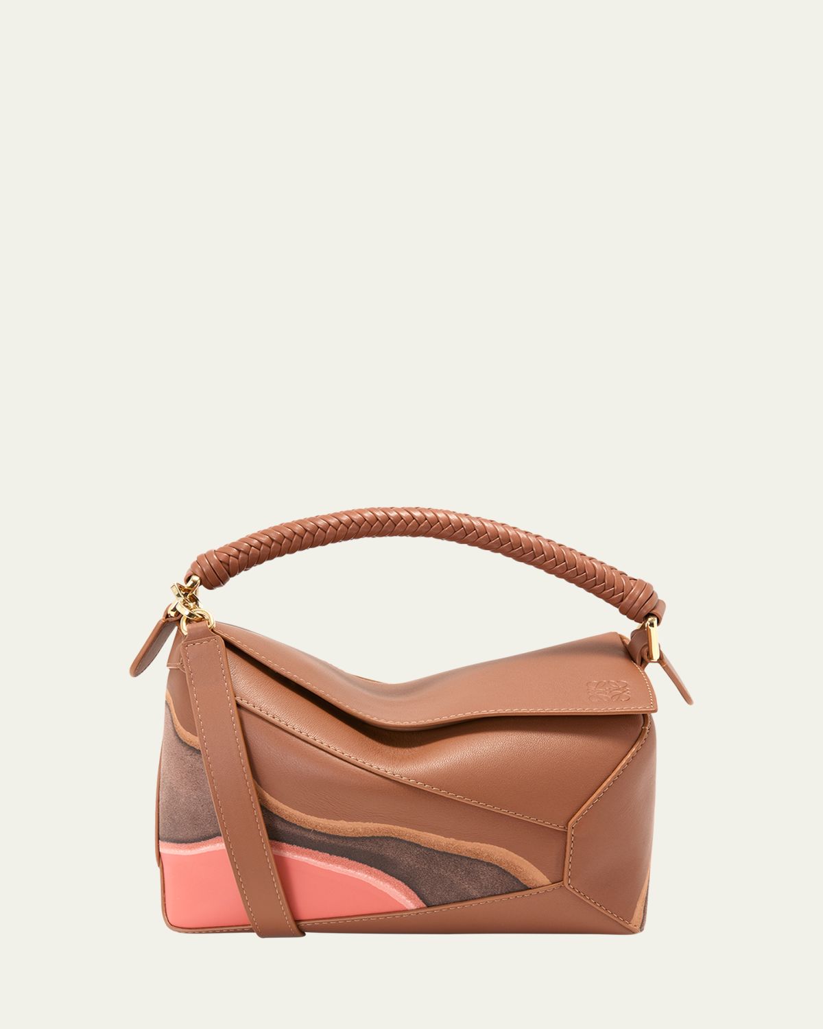 Loewe Puzzle Edge Small Top-Handle Bag in Nappa Leather