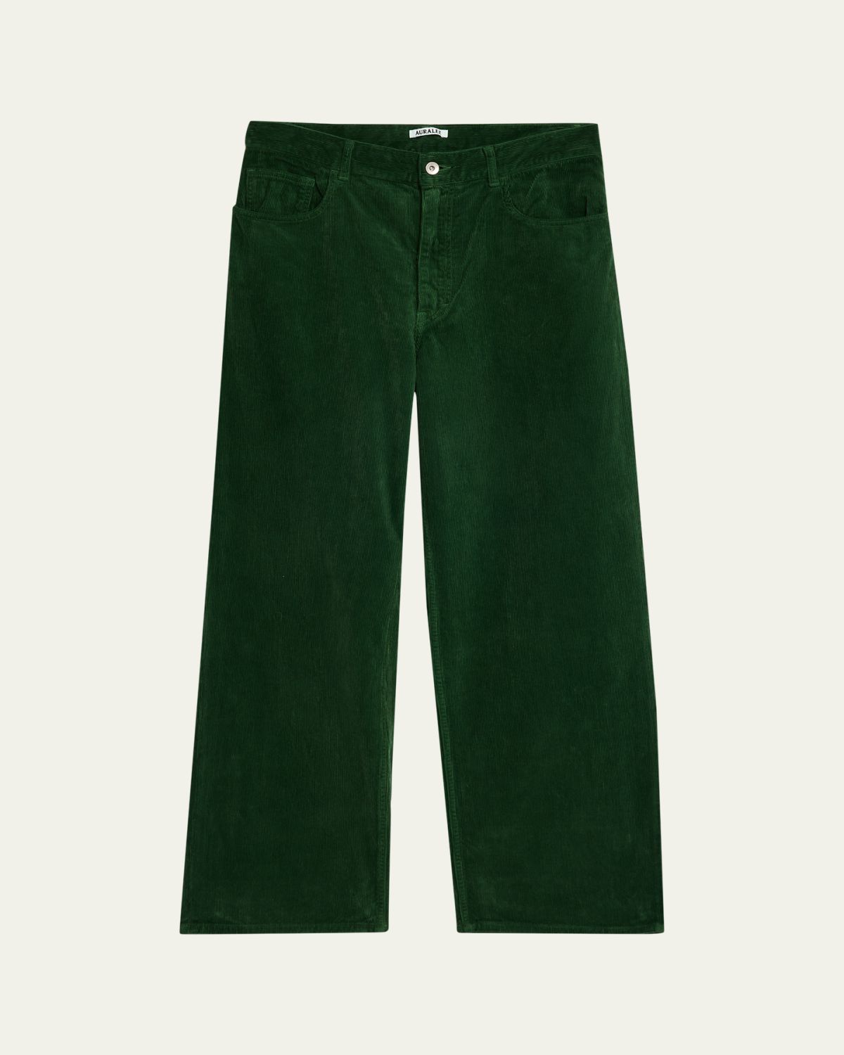 AURALEE Men 's Corduroy Wide Leg Five-Pocket Pants