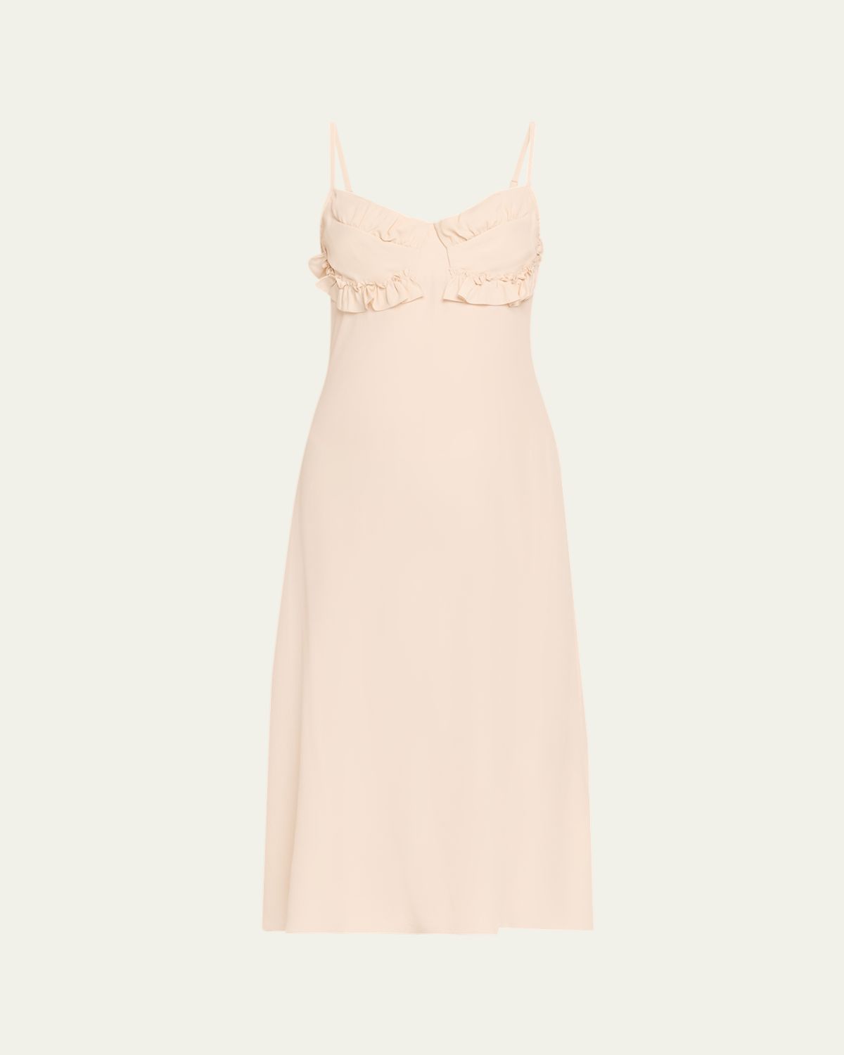 Simone Rocha Ruffle Bust Midi Dress