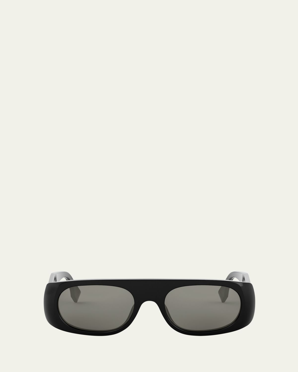 Fendi Men's Signature Acetate and Nylon Rectangle Sunglasses