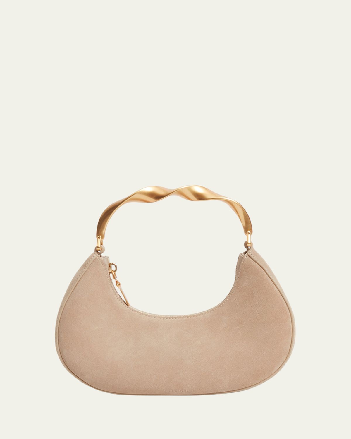 SIMKHAI Nixi Suede Twist Top-Handle Bag | Thumbnail 3 SIMKHAI Nixi Suede Twist Top-Handle Bag | Thumbnail 3