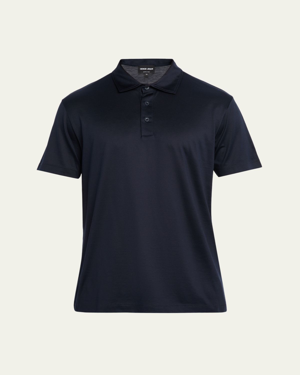 Giorgio Armani Men's Silk and Cotton Polo Shirt