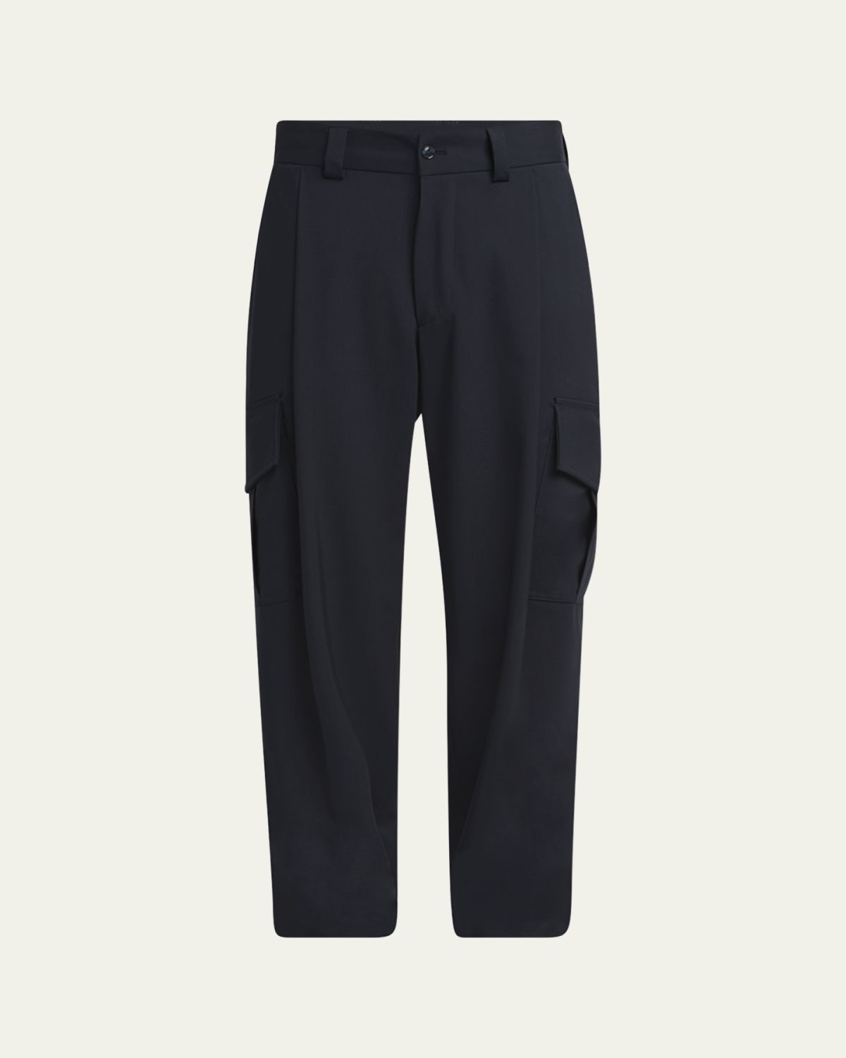 Giorgio Armani Men's Wool Pleated Cargo Pants